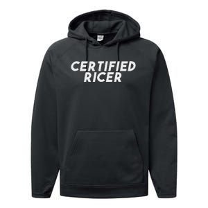 Certified Ricer Slammed Stance Car Performance Fleece Hoodie