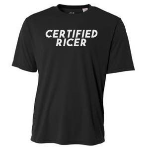 Certified Ricer Slammed Stance Car Cooling Performance Crew T-Shirt