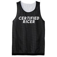 Certified Ricer Slammed Stance Car Mesh Reversible Basketball Jersey Tank