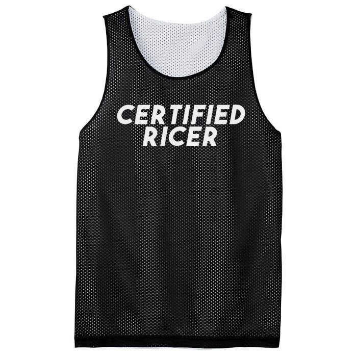 Certified Ricer Slammed Stance Car Mesh Reversible Basketball Jersey Tank