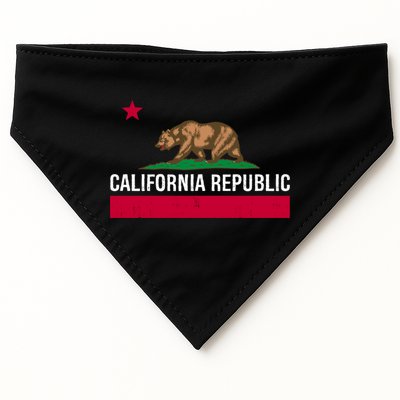 California Republic State Flag Cool Gift USA-Made Doggie Bandana