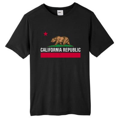 California Republic State Flag Cool Gift Tall Fusion ChromaSoft Performance T-Shirt