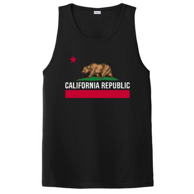 California Republic State Flag Cool Gift PosiCharge Competitor Tank