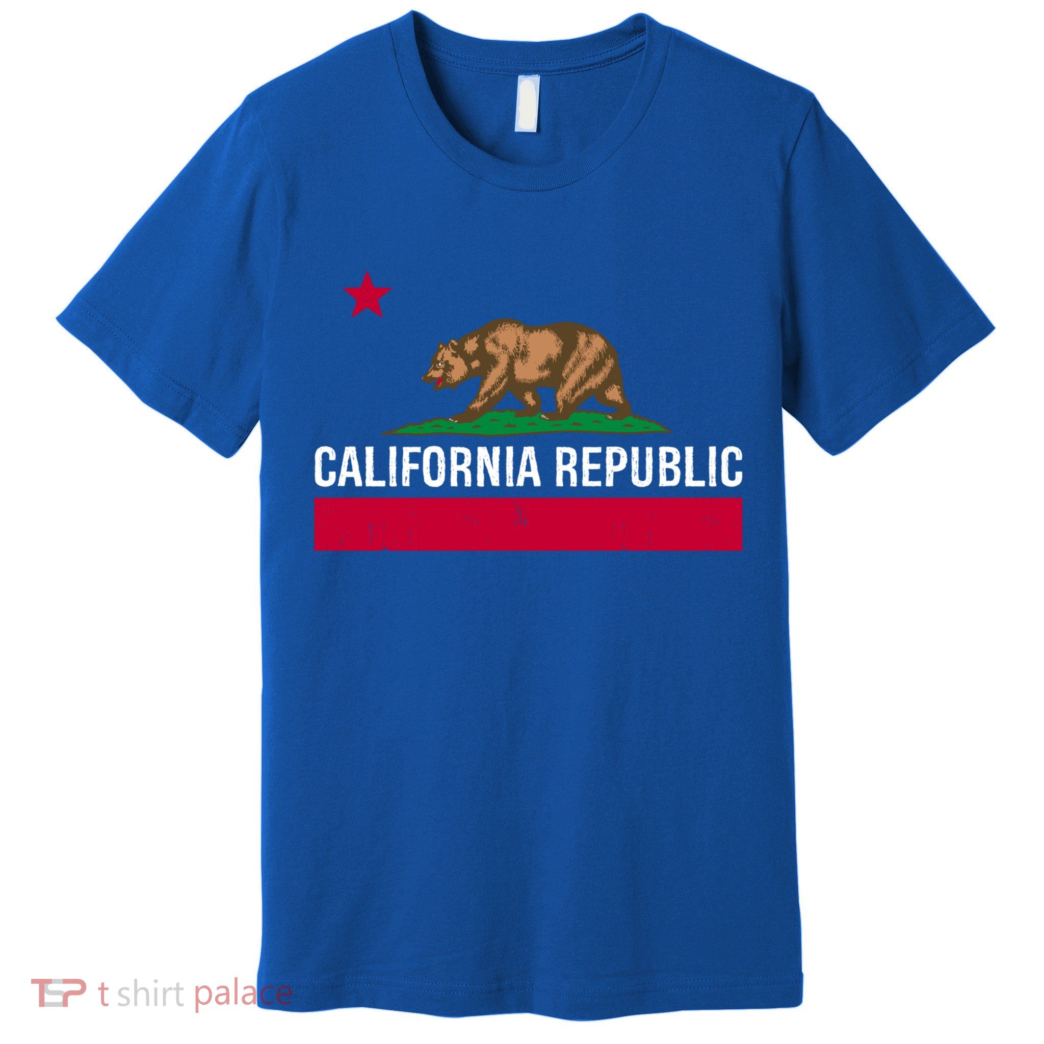 California Republic State Flag Cool Gift Premium T-Shirt