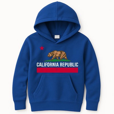 California Republic State Flag Cool Gift Kids Hoodie