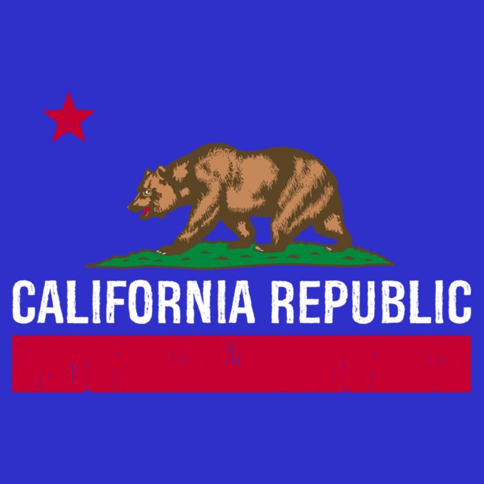 California Republic State Flag Cool Gift Zip Tote Bag