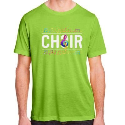 Choir Retro Singer Musician Teacher Choir Director Music Gift Adult ChromaSoft Performance T-Shirt