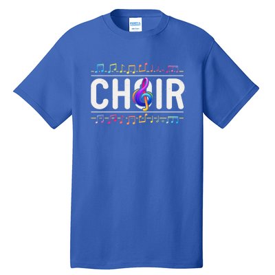 Choir Retro Singer Musician Teacher Choir Director Music Gift Tall T-Shirt