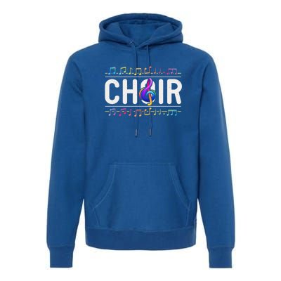 Choir Retro Singer Musician Teacher Choir Director Music Gift Premium Hoodie