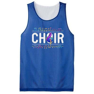 Choir Retro Singer Musician Teacher Choir Director Music Gift Mesh Reversible Basketball Jersey Tank