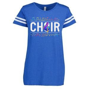 Choir Retro Singer Musician Teacher Choir Director Music Gift Enza Ladies Jersey Football T-Shirt