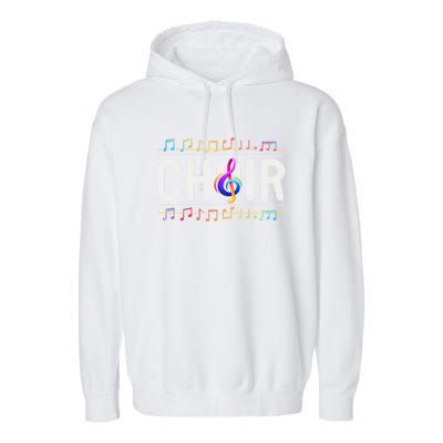 Choir Retro Singer Musician Teacher Choir Director Music Gift Garment-Dyed Fleece Hoodie