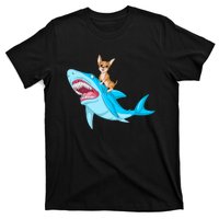 Chihuahua Riding Shark T-Shirt