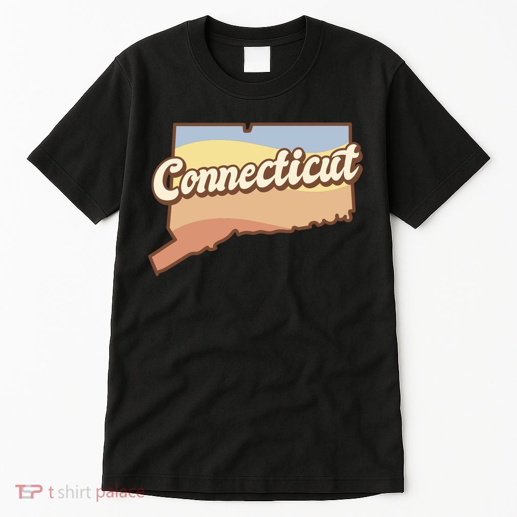 Connecticut Retro Sunset Logo Tall T-Shirt
