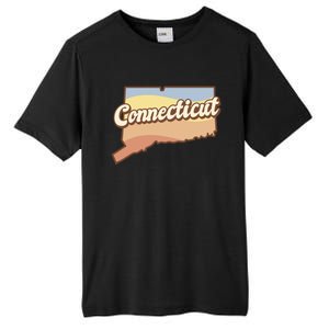 Connecticut Retro Sunset Logo Tall Fusion ChromaSoft Performance T-Shirt