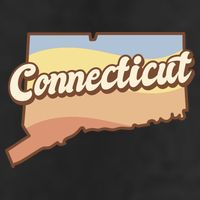 Connecticut Retro Sunset Logo 11oz C Handle Ceramic Mug