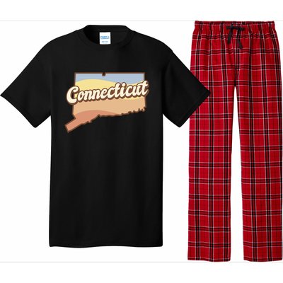 Connecticut Retro Sunset Logo Pajama Set