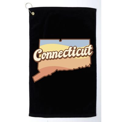 Connecticut Retro Sunset Logo Golf Towel