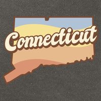 Connecticut Retro Sunset Logo Cotton Canvas Backpack