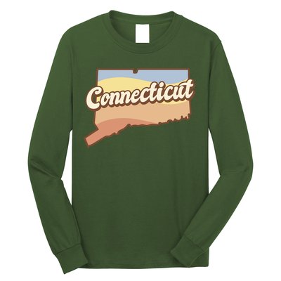 Connecticut Retro Sunset Logo Long Sleeve Shirt