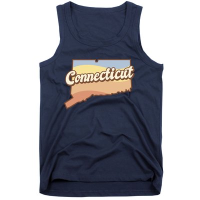 Connecticut Retro Sunset Logo Tank Top