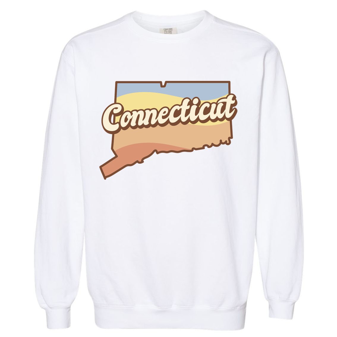 Connecticut Retro Sunset Logo Garment-Dyed Sweatshirt