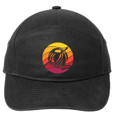 Crochet Retro Style Vintage 7-Panel Snapback Hat