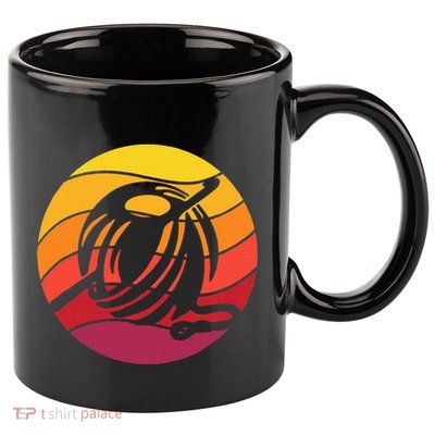 Crochet Retro Style Vintage 11oz C Handle Ceramic Mug