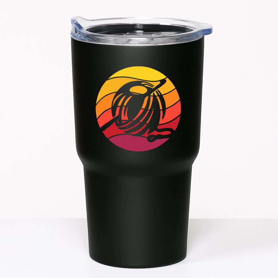 Crochet Retro Style Vintage Tumbler