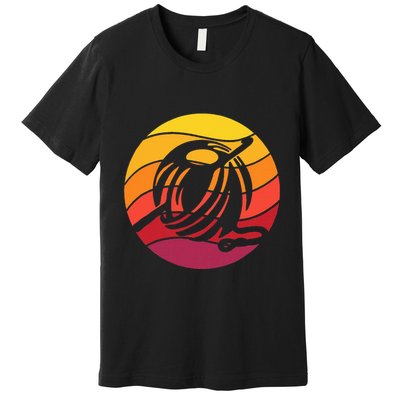 Crochet Retro Style Vintage Premium T-Shirt