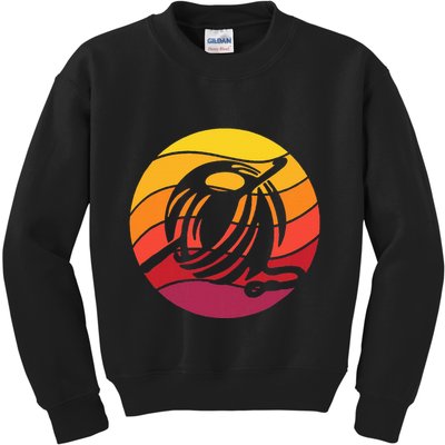 Crochet Retro Style Vintage Kids Sweatshirt