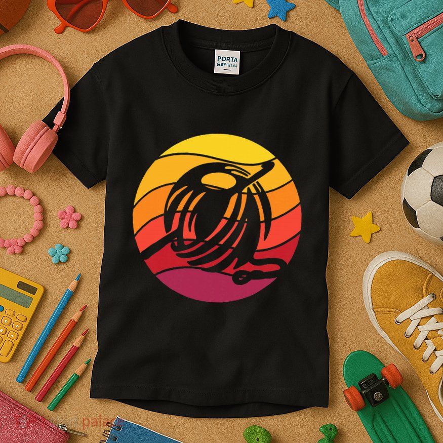 Crochet Retro Style Vintage Kids T-Shirt