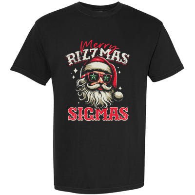 Christmas Rizz Santa Claus Charisma Cool Garment-Dyed Heavyweight T-Shirt