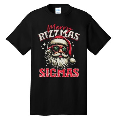 Christmas Rizz Santa Claus Charisma Cool Tall T-Shirt