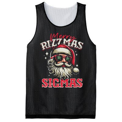 Christmas Rizz Santa Claus Charisma Cool Mesh Reversible Basketball Jersey Tank