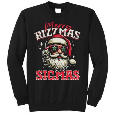 Christmas Rizz Santa Claus Charisma Cool Tall Sweatshirt