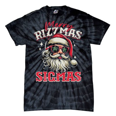 Christmas Rizz Santa Claus Charisma Cool Tie-Dye T-Shirt