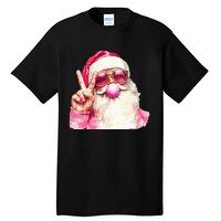 Cute Retro Santa Christmas Blowing Bubble Vintage Girly Tall T-Shirt