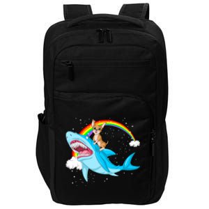 Chihuahua Riding Shark Impact Tech Backpack