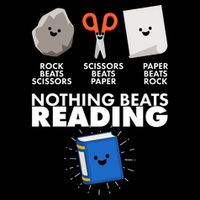 Cute Rock Scissors Paper Nothing Beats Reading Apron