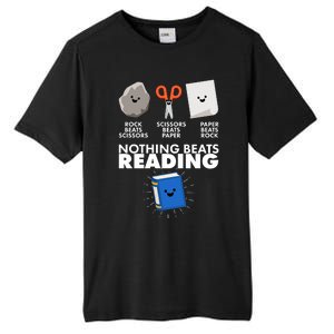 Cute Rock Scissors Paper Nothing Beats Reading Tall Fusion ChromaSoft Performance T-Shirt