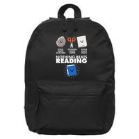 Cute Rock Scissors Paper Nothing Beats Reading 16 in Basic Backpack