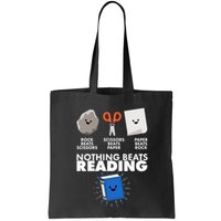 Cute Rock Scissors Paper Nothing Beats Reading Bag