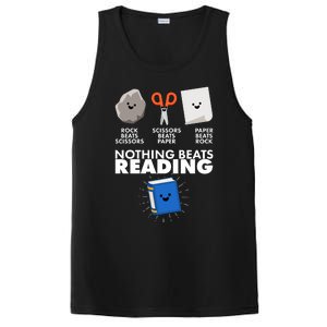 Cute Rock Scissors Paper Nothing Beats Reading PosiCharge Competitor Tank