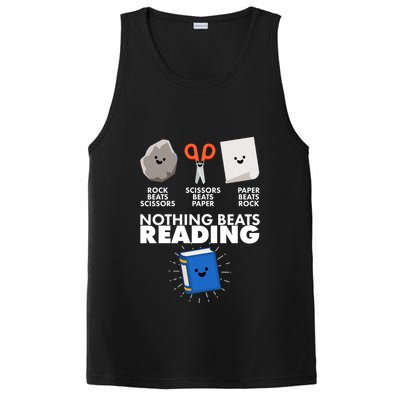 Cute Rock Scissors Paper Nothing Beats Reading PosiCharge Competitor Tank