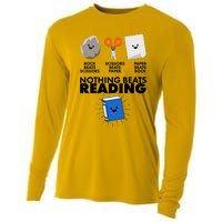 Cute Rock Scissors Paper Nothing Beats Reading Cooling Performance Long Sleeve Crew