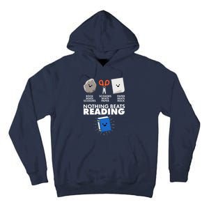 Cute Rock Scissors Paper Nothing Beats Reading Tall Hoodie