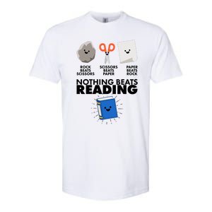 Cute Rock Scissors Paper Nothing Beats Reading Softstyle CVC T-Shirt