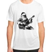 Christmas Rock Santa Rock And Roll Guitar Lover Adult ChromaSoft Performance T-Shirt