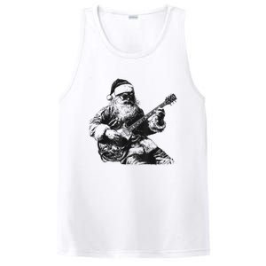 Christmas Rock Santa Rock And Roll Guitar Lover PosiCharge Competitor Tank